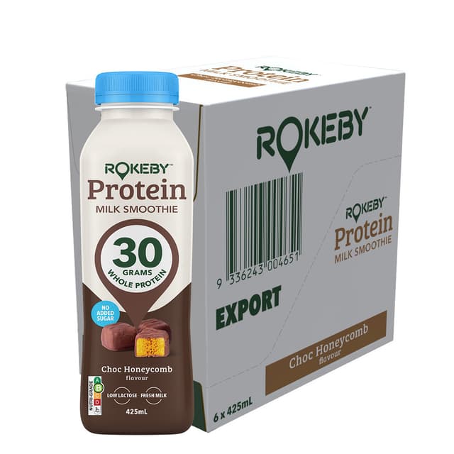 Rokeby  Chocolate Honeycomb Protein Milk Smoothie 6 x 425ml