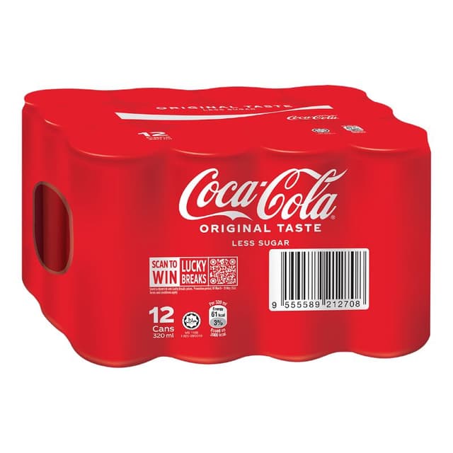 Coca-Cola Less Sugar 12 x 320ml